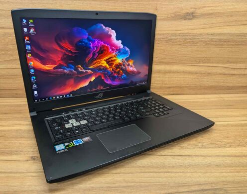 Игровой ноутбук Asus Strix GL703VM / 17.3" (1920x1080) IPS / Intel Core i7-7700HQ (4 (8) ядра по 2.8 - 3.8 GHz) / 16 GB DDR4 / 512 GB SSD / nVidia GeForce GTX 1060, 6 GB GDDR5, 192-bit / WebCam / Windows 10