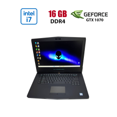 Ігровий ноутбук Dell Alienware 15 R3 / 15.6" (1920x1080) IPS / Intel Core i7-7700HQ (4 (8) ядра по 2.8 - 3.8 GHz) / 16 GB DDR4 / 256 GB SSD + 1000 GB HDD / nVidia GeForce GTX 1070, 8 GB GDDR5, 256-bit / WebCam
