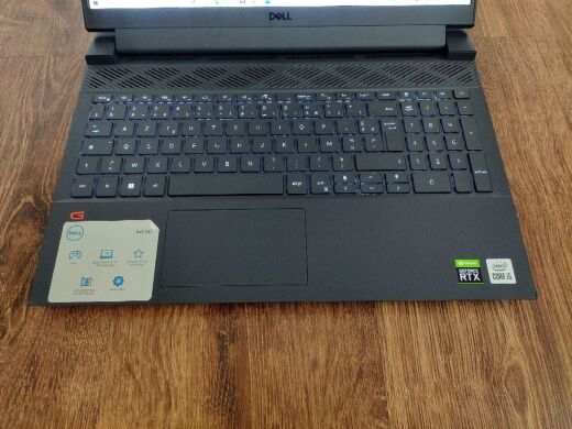 Игровой ноутбук Б-класс Dell G15 5510 / 15.6" (1920x1080) IPS / Intel Core i5-10200H (4 (8) ядра по 2.4 - 4.1 GHz) / 8 GB DDR4 / 256 GB SSD / nVidia GeForce RTX 3050 Ti, 4 GB GDDR6, 128-bit / WebCam