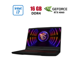 Игровой ноутбук MSI GF63 Thin 12VF-859NEU / 15.6" (1920x1080) IPS / Intel Core i7-12650H (10 (16) ядер по 3.5 - 4.7 GHz) / 16 GB DDR4 / 512 GB SSD / nVidia GeForce RTX 4060, 8 GB GDDR6, 128-bit / WebCam