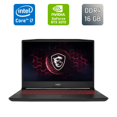 Ігровий ноутбук MSI Pluse GL66 11UGKV / 15.6" (1920x1080) IPS / Intel Core i7-11800H (8 (16) ядер по 2.3 - 4.6 GHz) / 16 GB DDR4 / 512 GB SSD / nVidia GeForce RTX 3070, 8 GB GDDR6, 256-bit / WebCam / Windows 11