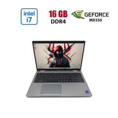 Ігровий ультрабук Dell Latitude 5530 / 15.6" (1920x1080) IPS / Intel Core i7-1265U (10 (12) ядер по 3.6 - 4.8 GHz) / 16 GB DDR4 / 512 GB SSD / nVidia GeForce MX550, 2 GB GDDR6, 64-bit / WebCam