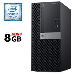 Компьютер Dell OptiPlex 7050 Tower / Intel Core i5-7500 (4 ядра по 3.4 - 3.8 GHz) / 8 GB DDR4 / no HDD / Intel HD Graphics 630 / 240W / HDMI / DisplayPort