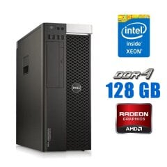 Компьютер Dell Precision 5810 Tower / Intel Xeon E5-2670 v3 (12 (24) ядер по 2.3 - 3.1 GHz) / 128 GB DDR4 / 128 GB SSD + 1000 GB HDD / nVidia GeForce GTX 745, 2 GB GDDR3, 128-bit / DVD-ROM