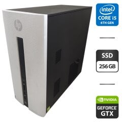 Компьютер HP Pavilion 550-272ng Tower / Intel Core i5-6400 (4 ядра по 2.7 - 3.3 GHz) / 16 GB DDR3 / 256 GB SSD / nVidia GeForce GTX 745, 4 GB GDDR3, 128-bit