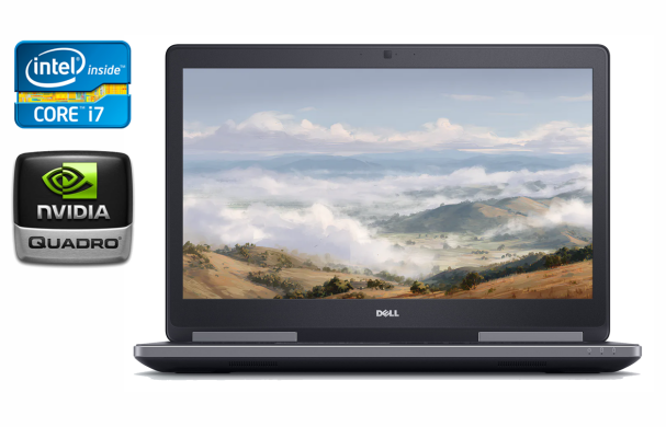 Мобільна робоча станція Б-клас Dell Precision 7720 / 17.3" (1920x1080) IPS / Intel Core i7-7820HQ (4 (8) ядра по 2.9 - 3.9 GHz) / 32 GB DDR4 / 512 GB SSD / nVidia Quadro P3000, 6 GB GDDR5, 192-bit / WebCam / Windows 10