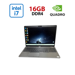 Мобильная рабочая станция Dell Precision 3550 / 15.6" (1366x768) TN / Intel Core i7-10610U (4 (8) ядра по 1.8 - 4.9 GHz) / 16 GB DDR4 / 256 GB SSD / nVidia Quadro P520, 2 GB GDDR5, 64-bit / WebCam