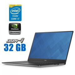 Мобільна робоча станція Б-клас Dell Precision 5510 / 15.6" (1920x1080) IPS / Intel Core i7-6820HQ (4 (8) ядра по 2.7 - 3.6 GHz) / 32 GB DDR4 / 512 GB SSD / nVidia Quadro M1000M, 2 GB GDDR5, 128-bit / WebCam / HDMI