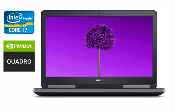 Мобільна робоча станція Dell Precision 7720 / 17.3" (1920x1080) IPS / Intel Core i7-7820HQ (4 (8) ядра по 2.9 - 3.9 GHz) / 32 GB DDR4 / 480 GB SSD / nVidia Quadro P3000, 6 GB GDDR5, 192-bit / WebCam / Windows 10