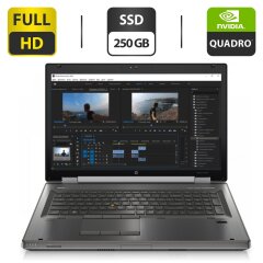 Мобільна робоча станція HP EliteBook 8570W / 15.6" (1920x1080) TN / Intel Core i7-3740QM (4 (8) ядра по 2.7 - 3.7 GHz) / 16 GB DDR3 / 250 GB SSD / nVidia Quadro K2000M, 2 GB GDDR3, 128-bit / DVD-ROM / DisplayPort