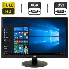 Монітор Б-клас AOC E2470SWDA / 24" (1920x1080) TN / VGA, DVI / VESA 100x100