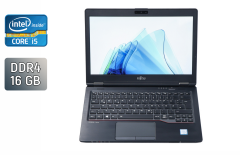Нетбук Fujitsu U727 / 12.5" (1920x1080) IPS / Intel Core i5-6200U (2 (4) ядра по 2.3 - 2.8 GHz) / 16 GB DDR4 / 256 GB SSD / Intel HD Graphics 520 / WebCam / Windows 10
