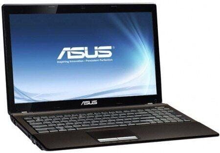 Ноутбук Asus K53SC / 15.6" (1366x768) TN / Intel Core i5-2430M (2 (4) ядра по 2.4 - 3.0 GHz) / 8 GB DDR3 / 240 GB SSD / nVidia GeForce GT 520M, 1 GB DDR3, 64-bit / WebCam / DVD-ROM / Win 10 Pro