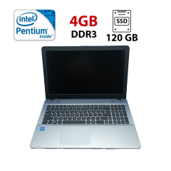 Ноутбук Asus X541 / 15.6" (1366x768) TN / Intel Pentium N4200 (4 ядра по 1.1 - 2.5 GHz) / 4 GB DDR3 / 120 GB SSD / Intel HD Graphics / WebCam