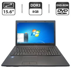 Ноутбук Asus X54C / 15.6" (1366x768) TN / Intel Pentium B960 (2 ядра по 2.2 GHz) / 8 GB DDR3 / 500 GB HDD / Intel HD Graphics / WebCam / DVD-ROM