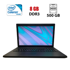 Ноутбук Б-класс Lenovo G500 / 15.6" (1366x768) TN / Celeron 1005M (2 (2) ядер по 1.9 GHz) / 8 GB DDR3 / 500 GB HDD / Intel HD Graphics / NoWebCam
