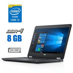 Ноутбук Dell Latitude E5470 / 14" (1920x1080) IPS / Intel Core i5-6300HQ (4 ядра по 2.3 - 3.2 GHz) / 8 GB DDR4 / 256 GB SSD M.2 / Intel HD Graphics 530 / WebCam
