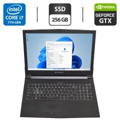 Игровой ноутбук Eluktronics Eluktro Pro Notebook N850HK / 17.3" (1920x1080) IPS / Intel Core i7-7700HQ (4 (8) ядра по 2.8 - 3.8 GHz) / 16 GB DDR4 / 256 GB SSD / nVidia GeForce GTX 1050 Ti, 4 GB GDDR5, 128-bit / WebCam