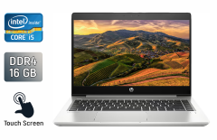 Ноутбук HP ProBook 450 G6 / 15.6" (1366x768) TN Touch / Intel Core i5-8265U (4 (8) ядра по 1.6 - 3.9 GHz) / 16 GB DDR4 / 480 GB SSD / Intel UHD Graphics / WebCam / TouchID / Windows 10