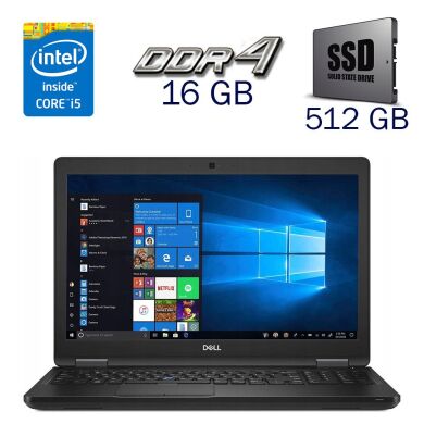 Рабочая станция Б-класс Dell Precision 3530 / 15.6" (1920x1080) TN / Intel Core i5-8400H (4 (8) ядра по 2.5 - 4.2 GHz) / 16 GB DDR4 / 512 GB SSD / nVidia Quadro P600, 4 GB GDDR5, 128-bit / WebCam + Беспроводная мышка