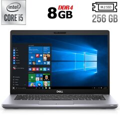 Ультрабук Б-класс Dell Latitude 5410 / 14" (1920x1080) IPS / Intel Core i5-10310U (4 (8) ядра по 1.7 - 4.4 GHz) / 8 GB DDR4 / 256 GB SSD M.2 / Intel UHD Graphics / WebCam / HDMI / Windows 10 лицензия