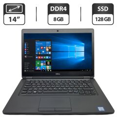 Ультрабук Б-класс Dell Latitude 5480 / 14" (1366x768) TN / Intel Core i5-6200U (2 (4) ядра по 2.3 - 2.8 GHz) / 8 GB DDR4 / 128 GB SSD / Intel HD Graphic 620 / WebCam