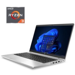 Ультрабук Б-класс HP ProBook 440 G9 / 14" (1920x1080) IPS / AMD Ryzen 3 5400U (4 (8) ядер по 2.6 - 4.0 GHz) / 8 GB DDR4 / 256 GB SSD / AMD Radeon Vega 6 Graphics / WebCam