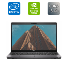 Ультрабук Dell Latitude 5501 / 15.6" (1920x1080) IPS / Intel Core i7-9850H (6 (12) ядер по 2.6 - 4.6 GHz) / 16 GB DDR4 / 256 GB SSD / nVidia GeForce MX150, 2 GB GDDR5, 64-bit / WebCam / TouchID