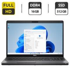 Ультрабук Dell Latitude 5501 / 15.6" (1920x1080) IPS / Intel Core i7-9850H (6 (12) ядер по 2.6 - 4.6 GHz) / 16 GB DDR4 / 512 GB SSD / Intel UHD Graphics 630 / WebCam