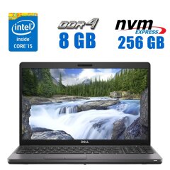 Ультрабук Dell Latitude 5501 / 15.6" (1920x1080) TN / Intel Core i5-9400H (4 (8) ядра по 2.5 - 4.3 GHz) / 8 GB DDR4 / 256 GB SSD M.2 / Intel UHD Graphics 630 / WebCam / Win 10 Pro Lic