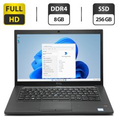 Ультрабук Dell Latitude 7480 / 14" (1920x1080) TN / Intel Core i5-7200U (2 (4) ядра по 2.5 - 3.1 GHz) / 8 GB DDR4 / 256 GB SSD / Intel HD Graphics 620 / WebCam