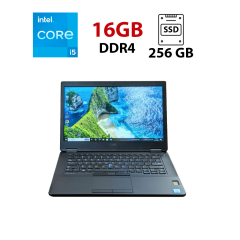 Ультрабук Dell Latitude E5470 / 14" (1366x768) TN / Intel Core i5-6200U (2 (4) ядра по 2.3 - 2.8 GHz) / 16 GB DDR4 / 256 GB SSD / Intel HD Graphics 520 / WebCam