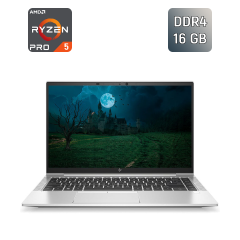 Ультрабук HP EliteBook 845 G7 / 14" (1920x1080) IPS / AMD Ryzen 5 Pro 4650U (6 (12) ядер по 2.1 - 4.0 GHz) / 16 GB DDR4 / 256 GB SSD / AMD Radeon RX Vega 6 / TouchID / WebCam