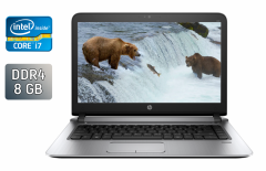 Ультрабук HP ProBook 440 G3 / 14" (1920x1080) IPS / Intel Core i7-6500U (2 (4) ядра по 2.5 - 3.1 GHz) / 8 GB DDR4 / 240 GB SSD / Intel HD Graphics 520 / WebCam / Fingerprint / Windows 10