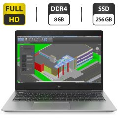 Ультрабук HP ZBook 14U G5 / 14" (1920x1080) IPS / Intel Core i5-7300U (2 (4) ядра по 2.6 - 3.5 GHz) / 8 GB DDR4 / 256 GB SSD / Intel HD Graphics 620 / WebCam / HDMI