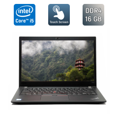 Ультрабук Lenovo ThinkPad T480s / 14" (1920x1080) IPS Touch / Intel Core i5-8350U (4 (8) ядра по 1.7 - 3.6 GHz) / 16 GB DDR4 / 512 GB SSD / Intel UHD Graphics 620 / WebCam / Fingerprint / Windows 10