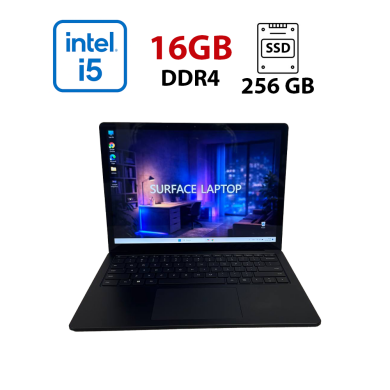 Ультрабук Microsoft Surface laptop 4 / 13.5" (2256x1504) IPS Touch / Intel Core i5-1145G7 (4 (8) ядра по 2.6 - 4.4 GHz) / 16 GB DDR4 / 256 GB SSD / Intel Iris Xe Graphics / WebCam