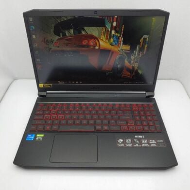 Ігровий ноутбук Acer Nitro 5 AN515-57-5371 / 15.6" (1920x1080) IPS / Intel Core i5-11400H (6 (12) ядра по 4.5&nbsp;GHz) / 16 GB DDR4 / 512 GB SSD / nVidia GeForce RTX 3050 Ti, 4 GB GDDR6, 128-bit / WebCam / Win10 Home