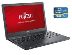 Ноутбук Fujitsu LifeBook A557 / 15.6" (1366x768) TN / Intel Core i5-7200U (2 (4) ядра по 2.5 - 3.1 GHz) / 8 GB DDR4 / 250 GB SSD / Intel HD Graphics 620 / WebCam / DVD-ROM / Win 10 Pro