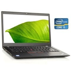 Ультрабук Lenovo ThinkPad T470s / 14" (1920x1080) IPS / Intel Core i5-7300U (2 (4) ядра 2.6 - 3.5 GHz) / 8 GB DDR4 / 256 GB SSD / Intel HD Graphics 620 / WebCam / Win 10 Pro