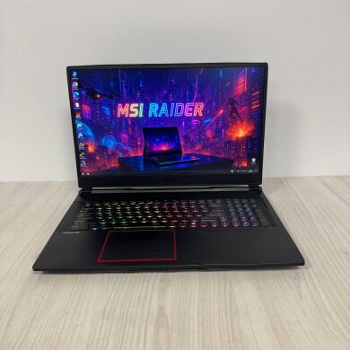 Ігровий ноутбук Б-клас MSI GE75 Raider 10SF / 17.3" (1920x1080) IPS / Intel Core i7-10750H (6 (12) ядер по 2.6 - 5.0 GHz) / 16 GB DDR4 / 512 GB SSD NVMe + 1000 GB HDD / nVidia GeForce RTX 2070, 8 GB GDDR6, 256-bit / WebCam Ігровий ноутбук Б-клас MSI GE75 Raider 10SF / 17.3" (1920x1080) IPS / Intel Core i7-10750H (6 (12) ядер по 2.6 - 5.0 GHz) / 16 GB DDR4 / 512 GB SSD NVMe + 1000 GB HDD / nVidia GeForce RTX 2070, 8 GB GDDR6, 256-bit / WebCam