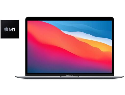 Ультрабук Apple MacBook Air 13 2020 A2337 / 13.3" (2560x1600) IPS / Apple M1 (8 ядер по 2.1 - 3.2 GHz) / 8 GB DDR3 / 256 GB SSD / Apple M1 Graphics / WebCam / MacOS Ультрабук Apple MacBook Air 13 2020 A2337 / 13.3" (2560x1600) IPS / Apple M1 (8 ядер по 2.1 - 3.2 GHz) / 8 GB DDR3 / 256 GB SSD / Apple M1 Graphics / WebCam / MacOS