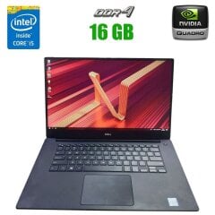 Мобільна робоча станція Dell Precision 5510 / 15.6 (1920x1080) IPS / Intel Core i5-6300HQ (4 ядра по 2.3 - 3.2 GHz) / 16 GB DDR4 / 512 GB SSD / nVidia Quadro M1000M, 2 GB DDR5, 128-bit / WebCam + Бездротова мишка