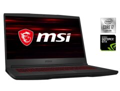 Игровой ноутбук Б-класс MSI GF65 Thin 10SDR / 15.6" (1920x1080) IPS / Intel Core i7-10750H (6 (12) ядер по 2.6 - 5.0 GHz) / 16 GB DDR4 / 512 GB SSD / nVidia GeForce GTX 1660 Ti, 6 GB GDDR6, 192-bit / WebCam