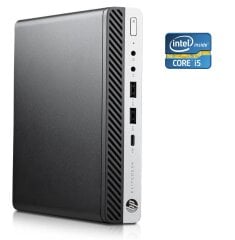 Неттоп HP EliteDesk 800 G4 Mini USFF / Intel Core i5-8500 (6 ядер по 3.0 - 4.1 GHz) / 8 GB DDR4 / 256 GB SSD / Intel UHD Graphics 630