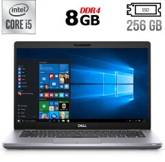 Ультрабук Б-класс Dell Latitude 5410 / 14" (1920x1080) IPS / Intel Core i5-10310U (4 (8) ядра по 1.7 - 4.4 GHz) / 8 GB DDR4 / 256 GB SSD / Intel UHD Graphics / WebCam / Windows 10 лицензия