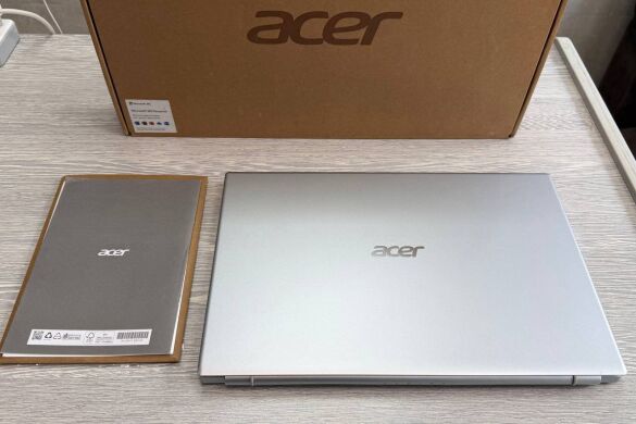 Ноутбук Acer Aspire 1 A115-32 / 15.6" (1920x1080) IPS / Intel Celeron N4500 (2 ядра по 1.1 - 2.8 GHz) / 8 GB DDR4 / 128 GB SSD / Intel UHD Graphics / WebCam / Коробка