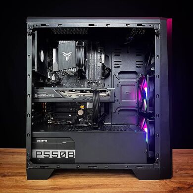 Ігровий ПК AeroCool Cylon Tower / Intel Core i7-8700 (6 (12) ядер по 3.2 - 4.6 GHz) / 16 GB DDR4 / 120 GB SSD + 1000 GB HDD / AMD Radeon RX 5700, 8 GB GDDR6, 256-bit / 550W