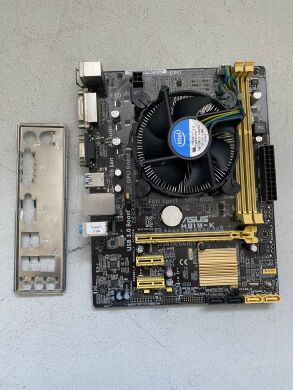 Комплект: материнская плата Asus H81M-K / Intel Core i5-4570 (4 ядра по 3.2 - 3.6 GHz) / Intel HD Graphics 4600 / Socket LGA1150 / Кулер BOX