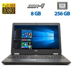 Ноутбук Dell Latitude E5570 / 15.6" (1920x1080) IPS / Intel Core i5-6200U (2 (4) ядра по 2.3 - 2.8 GHz) / 8 GB DDR4 / 256 GB SSD / Intel HD Graphics 520 / WebCam / HDMI